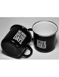 Enamel Coffee Black Cup No More Bad Hair Days Better Be Bold 14869 Better Be Bold Accessories €14.90 €12.02 2