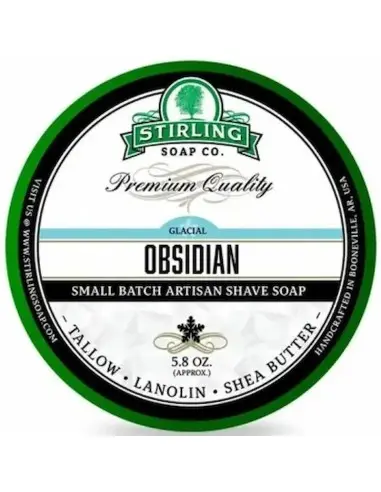 Shaving Soap Glacial Obsidian Stirling 170ml 14491 Stirling Artisan Shaving Soap €19.00 €15.32