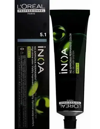 Hair Dye Inoa 5.1 New L'Oreal Professionnel 60ml 14900 L'Oreal Professionnel Pro Hair Dye Inoa HairDye €11.90 €9.60