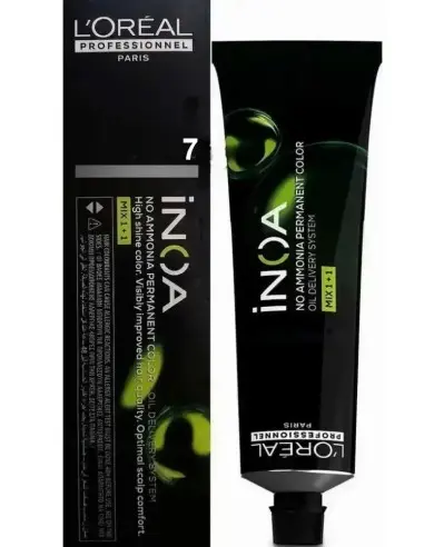 Hair Dye New Inoa 7 Blonde L'Oreal Professionnel 60ml 14504 L'Oreal Professionnel Pro Hair Dye Inoa HairDye €11.90 €9.60