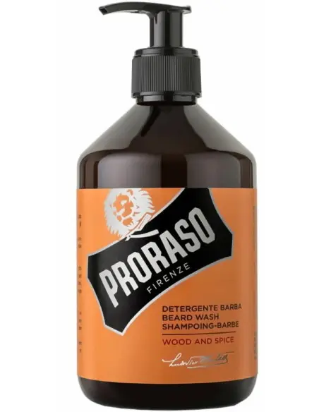 Beard Shampoo Wood And Spice Proraso 500ml 14922 Proraso Beard Shampoo €24.90 €20.08