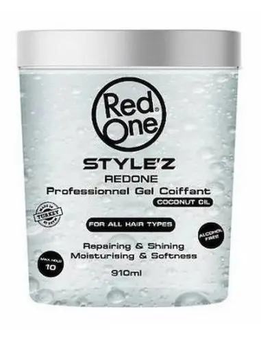 Hair Gel with Coconut Oil Red One 910ml 14550 Red One Gel €10.90 €8.79