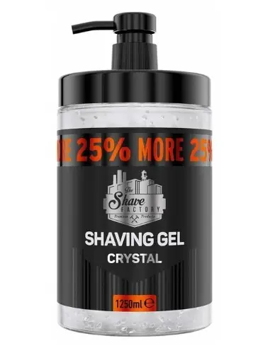 Shaving Gel Crystal The Shave Factory 1250ml 14902 Shave Factory Shaving Gels €9.90 €7.98