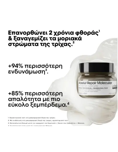 Absolut Repair Molecular Mask L'Oreal Professionnel 500ml 14931 L'Oréal Professionnel Tired Hair €29.20 €23.55