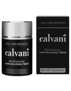 Ίνες Κερατίνης Πύκνωσης Μαλλιών Σκούρο Καστανό Calvani 12gr 14044 Calvani Hair Building Fibers