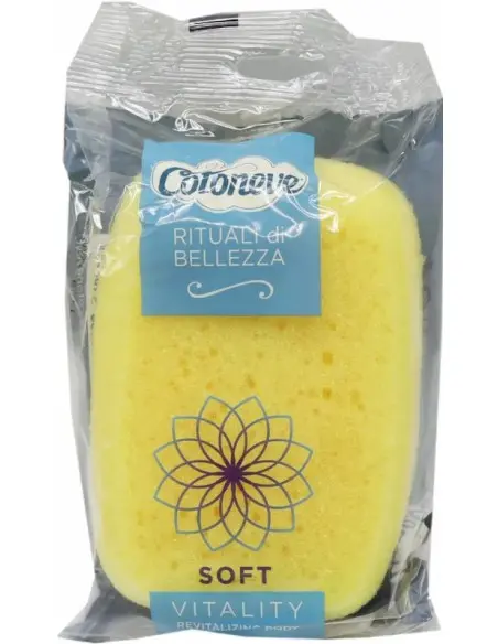 Body Sponge Soft Vitality Yellow Cotoneve 901CV02 15039 Cotoneve Bath Accessories €1.50 €1.21