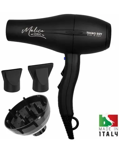 Hair Dryer Tecno Dry Malice Ionic Black 2000 Line 15054 Tecno Dry Professional Hair Dryers €69.90 €56.37