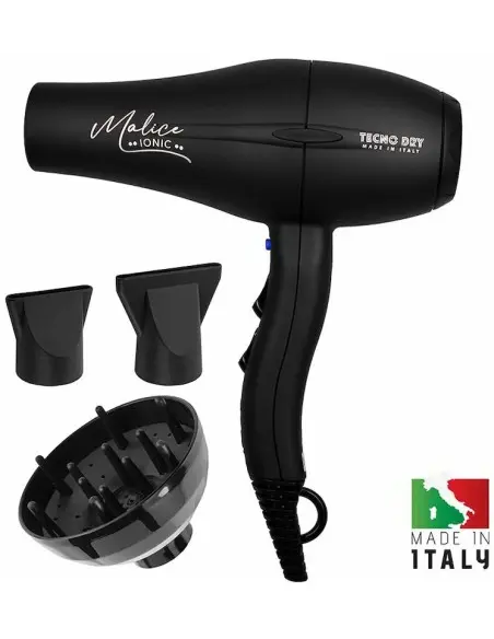 Hair Dryer Tecno Dry Malice Ionic Black 2000 Line 15054 Tecno Dry Professional Hair Dryers €69.90 €56.37