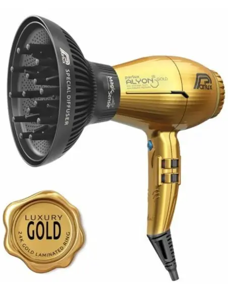 Parlux Alyon Χρυσό Με Φυσούνα Magic Sense 2250 Watt Base-CO-15108 Parlux