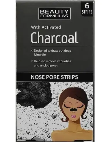 Nose Pore Strips With Charcoal Beauty Formulas 6 pcs 15274 Beauty Formulas Face Cleansers €4.90 €3.95