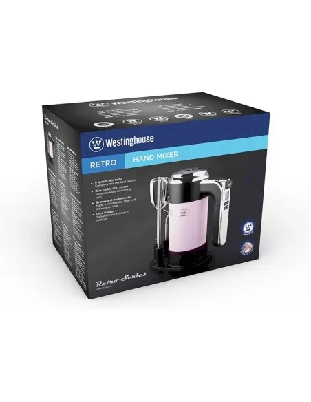 Μίξερ Χειρός Retro Westinghouse 350W Ροζ Base-ZAZ-15331 Westinghouse