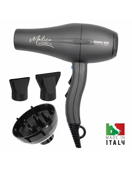 Ιονικό Πιστολάκι Μαλλιών Γκρι TECNO DRY Malice 2200W Base-ZAZ-15408 Tecno Dry