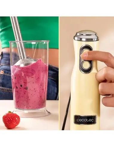 Hand Blender Cecotec 1200W Power Retroyellow 600ml Base-ZAZ-15444 Cecotec Stick Blender €34.90 €28.18