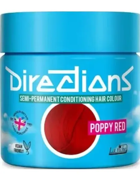 Semi Permanent Hair Colour Poppy Red La Riche Directions 100ml