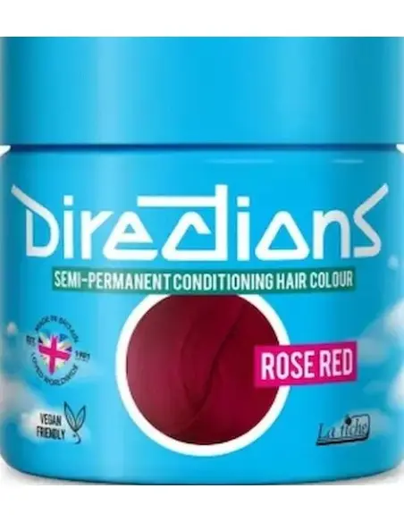 Semi Permanent Hair Colour Rose Red La Riche Directions 100ml