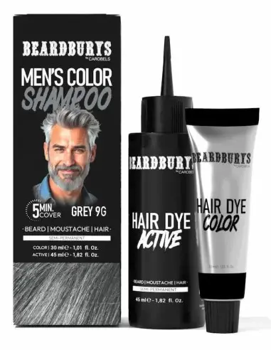 Ημιμόνιμη Ανδρική Βαφή Μαλλιών & Γενιών Γκρι 9G Beardburys