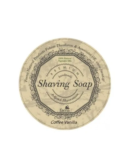Faena Shaving Soap Bay Coffee Vanilla 120gr Base-2197 Faena Artisan Shaving Soap €11.00 product_reduction_percent€8.87