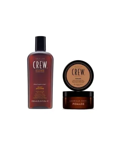 American Crew Get The Look Pack Daily Shampoo 250ml & Pomade 85gr OfSt-4633 American Crew Special Offers €29.80 product_reduc...