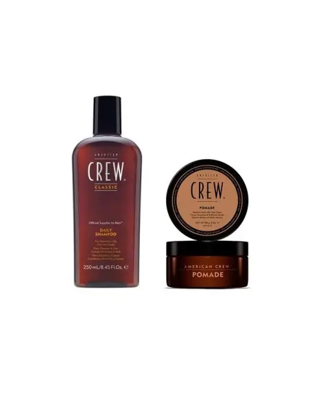 American Crew Get The Look Pack Daily Shampoo 250ml & Pomade 85gr OfSt-4633 American Crew Special Offers €29.80 product_reduc...