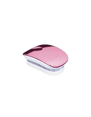 Ikoo Pocket White Rose Metallic Pocket Hair Brush OfSt-4829 Ikoo Home Ikoo Bag Hair Brushes €15.90 €12.82