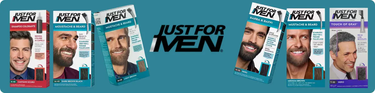 Just For Men βαφή για γένια και μουστάκι ανδρικές βαφές γενειάδας – HairMaker.Gr