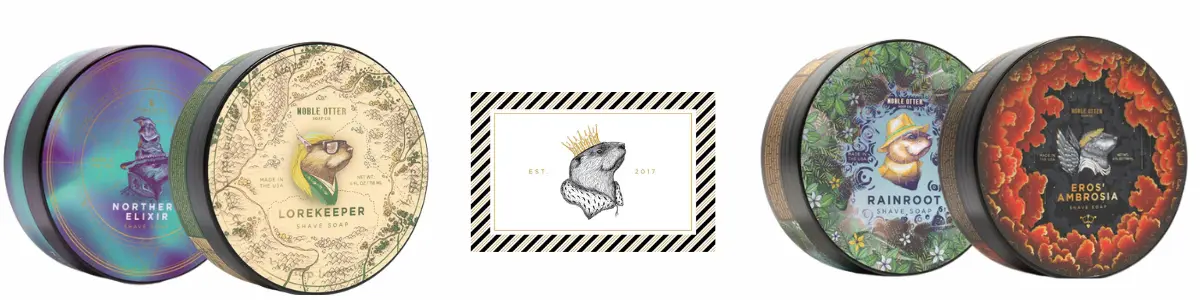 Noble Otter artisan shaving soaps – HairMaker.gr