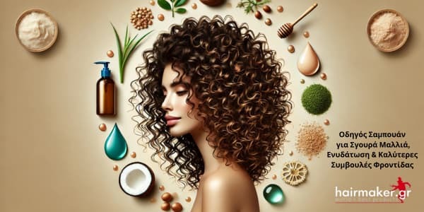 Οδηγός Σαμπουάν για Σγουρά Μαλλιά, Ενυδάτωση & Καλύτερες Συμβουλές Φροντίδας